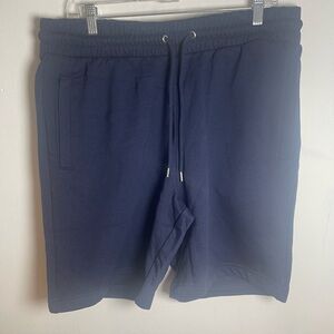 H&M Men’s Navy  Blue Drawstring Athletic Shorts Size: L